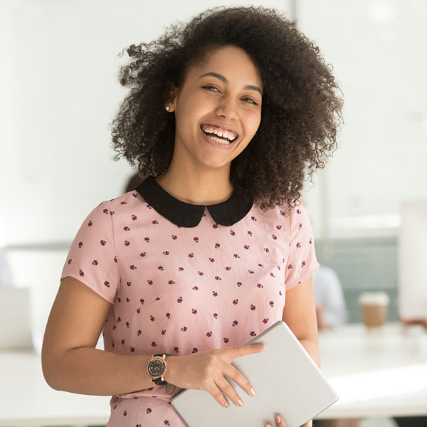 laughing young woman